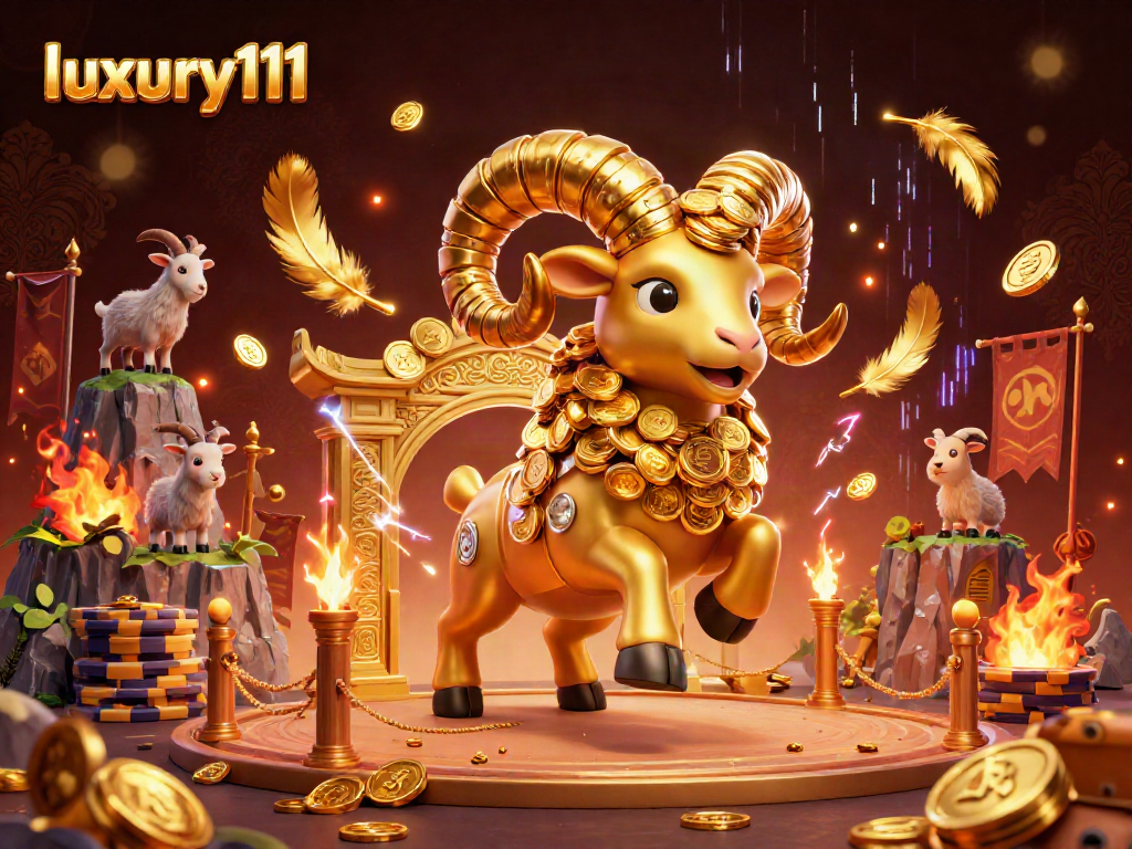 Experience thrilling gameplay at luxury111 with golden slot elements and vibrant characters in an immersive gaming scene.