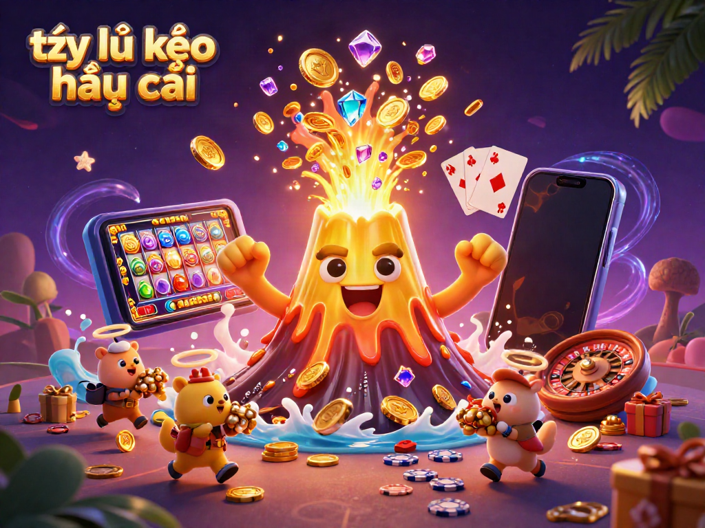 Engage with tỷ lệ kèo nhà cái in a vibrant 3D scene filled with treasures and casino elements.
