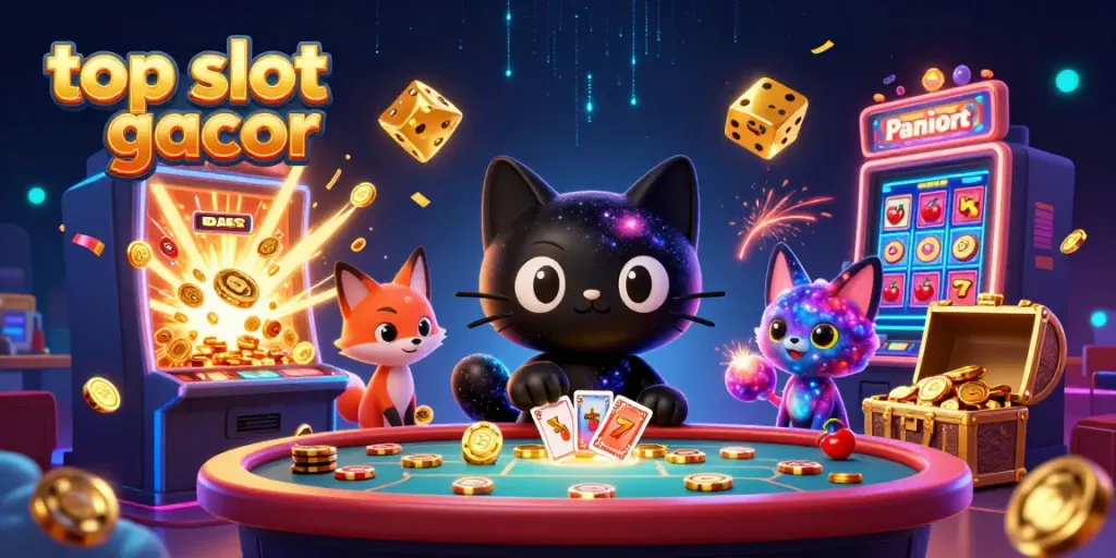 Menangkan jackpot di top slot gacor dengan kucing hitam galaksi dan teman rubah nebula.