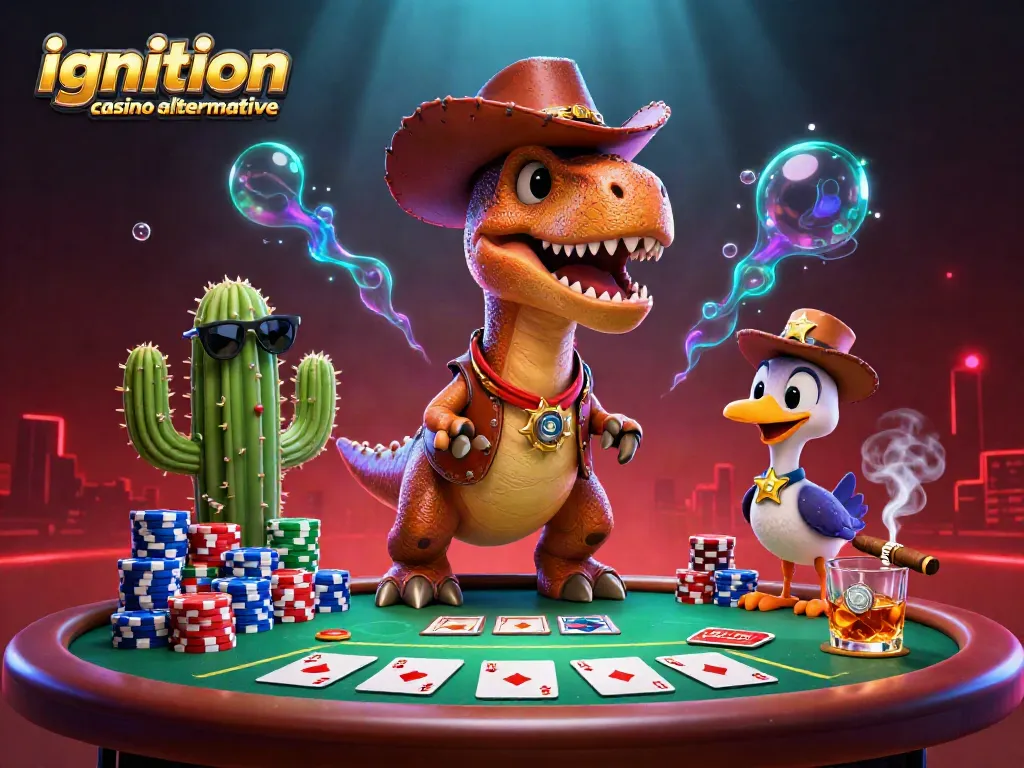 Engage with thrilling gameplay at ignition casino alternative, featuring a vibrant poker scene.